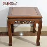 红木鸡翅木中式雕花仿古中式小炕桌实木小餐桌踏踏米茶桌实木方桌