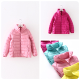2014冬季新款韩版外贸童装轻型糖果羽绒服衣收腰柔保暖百搭潮外套