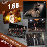 詹姆斯 NBA 篮球明星 海报 装饰画 墙画挂画 实木相框画框 有框画