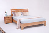 外贸出口欧式纯实木床橡木1.5m单人床家具白橡木床双人床1.8m床