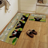 日式卡通动漫熊本熊厨房吸水防油地垫客厅门垫卧室床边地毯脚垫子