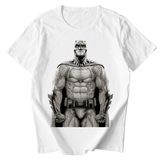 蝙蝠侠大战超人正义黎明电影周边美漫手绘插画印花T恤上衣batman