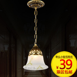 欧式美式吊灯客厅灯饰复古铁艺术卧室灯具简约创意餐厅吸顶灯单头