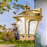 欧式复古户外壁灯别墅庭院景观灯具露天阳台防水马灯全铜焊锡灯饰