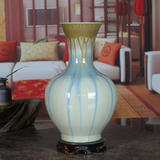 景德镇陶瓷器窑变拉丝花釉小花瓶现代家居饰品客厅摆设工艺品摆件
