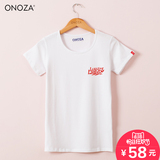 ONOZA英雄联盟LOL胸标夏装短袖修身t恤 韩版印花大码女装打底衫