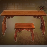 红木琴桌 刺猬紫檀琴台 花梨木竹节琴台凳 中式实木儿童学习桌椅
