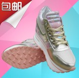 2016欧洲站夏季气垫鞋时尚运动女鞋休闲单鞋粉色跑步鞋内增高鞋子
