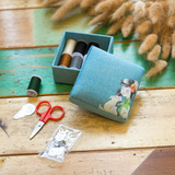 针线盒 便携家用针线包套装 刺绣手工缝纫针线收纳盒 方形针线盒