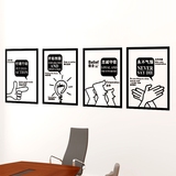 办公室企业标语口号教室墙面布置装饰文字贴励志墙贴壁纸自粘贴画