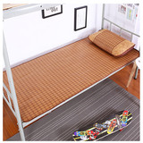 宿舍床上下铺凉席冰丝单人床子单位学生0.9米折叠铁架床竹席0.80