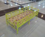 床带护栏小孩床可折叠护栏可拆卸拼床幼儿园单人床铁艺儿童