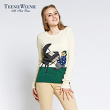 Teenie Weenie小熊专柜正品秋冬新品女装羊毛针织衫TTKW44C52R
