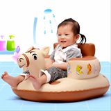 全靠背座椅凳新款宝宝充气沙发婴儿学坐椅多功能儿童餐椅便携式安