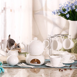 欧式咖啡杯套装 骨瓷英式浮雕下午茶茶具套装 高档陶瓷茶壶茶杯