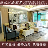 新中式沙发现代中式禅意沙发 会所售楼处样板房家具客厅实木沙发
