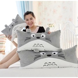 可爱卡通情侣枕头套靠垫龙猫大抱枕头可拆洗单人枕双人枕芯儿童枕