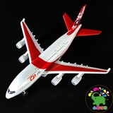 合金属飞机模型仿真A380客机波音大客机声光回力儿童男孩玩具耐摔