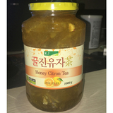 韩国进口KJ国际蜂蜜柚子茶1000g水果肉果味果汁茶冲饮品原装包邮