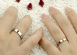 周六福珠宝S925纯银戒指永恒的爱男女情侣对戒银镀白金指环可刻字