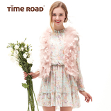 Time Road/汤米诺2015秋新品甜美收腰碎花长袖连衣裙T183A3191012