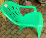 重庆塑料沙滩椅 乘凉白绿 蓝色休闲椅 大排档胶椅 午休椅靠背餐椅