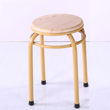 简约现代时尚家用餐凳小圆凳子 非塑料凳可叠放休闲凳多色可选