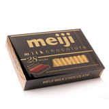 香港代购 日本进口Meiji明治至尊牛奶巧克力(钢琴版)140g 28枚