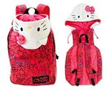 hello kitty可爱连帽包包 韩版潮女双肩背包凯蒂猫休闲旅行包书包