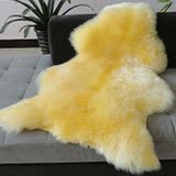 A爆款羊毛沙发坐垫飘窗垫客厅地毯床毯地垫椅垫皮毛一体真皮品牌