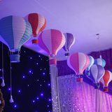 热气球纸灯笼生日装饰KTV酒店商场展厅婚房派对布置吊饰折叠灯笼