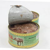 俄罗斯原装进口军工食品罐头新鲜鹿肉罐头即食鹿肉新鲜鹿肉大罐头