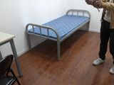 天津包邮铁艺单层床 学生床硬板床 铁架床 员工床单人床安装