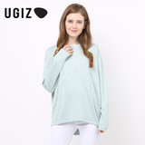 UGIZ韩国女装时尚刺绣图案宽松百搭款长袖T恤UCTY412A专柜正品