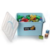 塑料玩具收纳盒子桌面厨房带盖储物盒内衣化妆品整理箱手提收纳箱