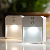 家用LED智能感应灯创意电池小夜灯人体感应楼道衣橱走廊车库感应