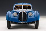 沙沙汽车模型 奥拓AA 1:18 布加迪57SC大西洋1938蓝色金属丝轮毂