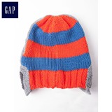 Gap休闲柔软保暖帽 趣味立体造型撞色条纹针织帽 幼儿695377