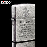 zippo军队战争珍藏纪念版打火机 正版古银限量 美国海陆空军徽章
