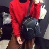 2016春夏新款女士包包韩国代购双拉链双肩包旅游时尚休闲背包
