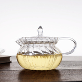 创意耐热透明玻璃泡花草茶壶 水果茶过滤壶耐高温防爆红茶杯水壶