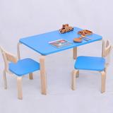 热销幼儿园儿童餐桌实木宝宝学习桌写字桌椅套餐宜家木制小方桌