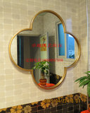 欧式 铁艺镜子 美容院化妆镜 镜子椭圆形 浴室镜壁挂式 试衣镜