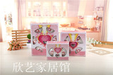 韩式骨瓷器青花瓷礼品套装温馨系列 套碗广告送礼礼盒可定制LOGO