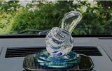 汽车装饰品车用正品摆件创意礼物高档空瓶大拇指小车里水晶香水座