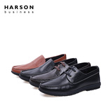 Harson/哈森 2016春季新款商务休闲牛皮鞋 低帮系带男鞋MS66902