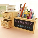 包邮木质文具盒多功能儿童笔盒韩国创意多层可爱男女小学生铅笔盒