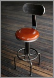 复古风格升降酒吧椅凳吧凳咖啡休闲高脚椅吧台椅做旧欧式旋转铁艺
