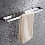汉派 毛巾杆全铜卫生间浴室毛巾挂架单杆加长 非304不锈钢太空铝