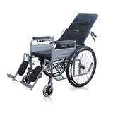 全躺轮椅折叠带坐便高靠背可平躺轮椅半躺老年老人残疾人轻便轮椅